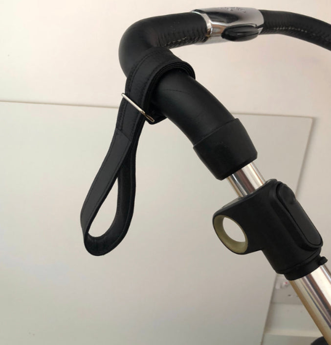 Black Leather look Toddler Pram Strap