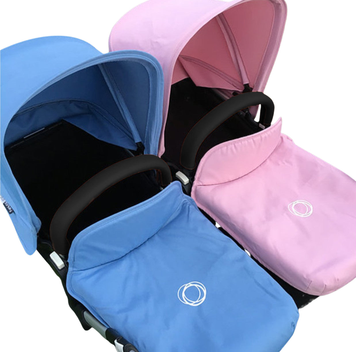 bugaboo donkey 2 bumper bar BLACK Zip on 2 Bumper bar covers for double pram – Sammy Thea Designs