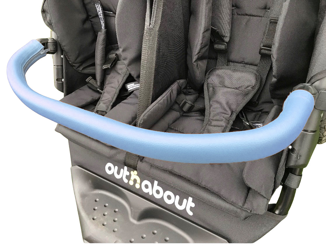 BABY BLUE Zip on 1 double Bumper bar cover