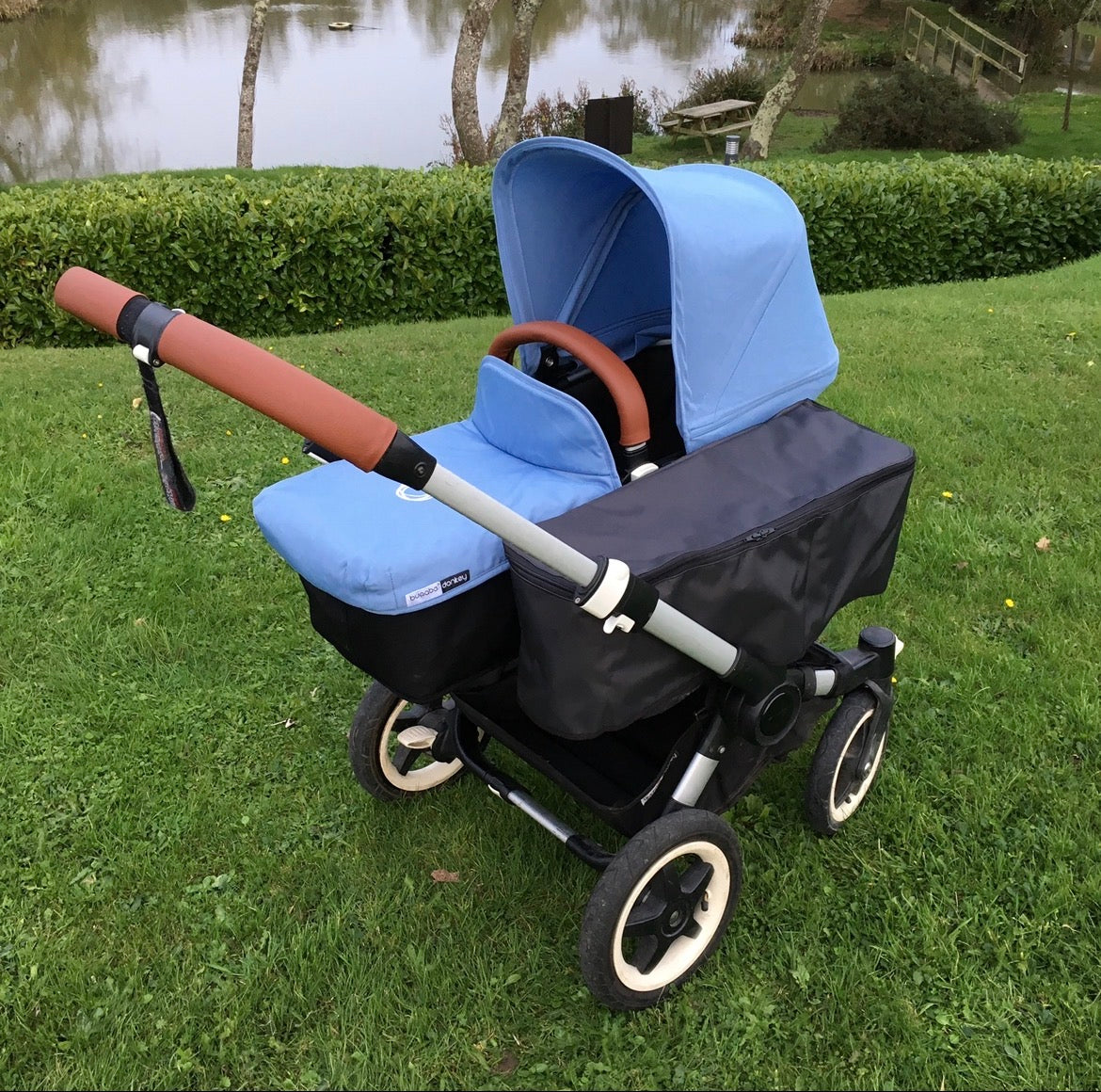Bugaboo Donkey side basket raincover BLACK
