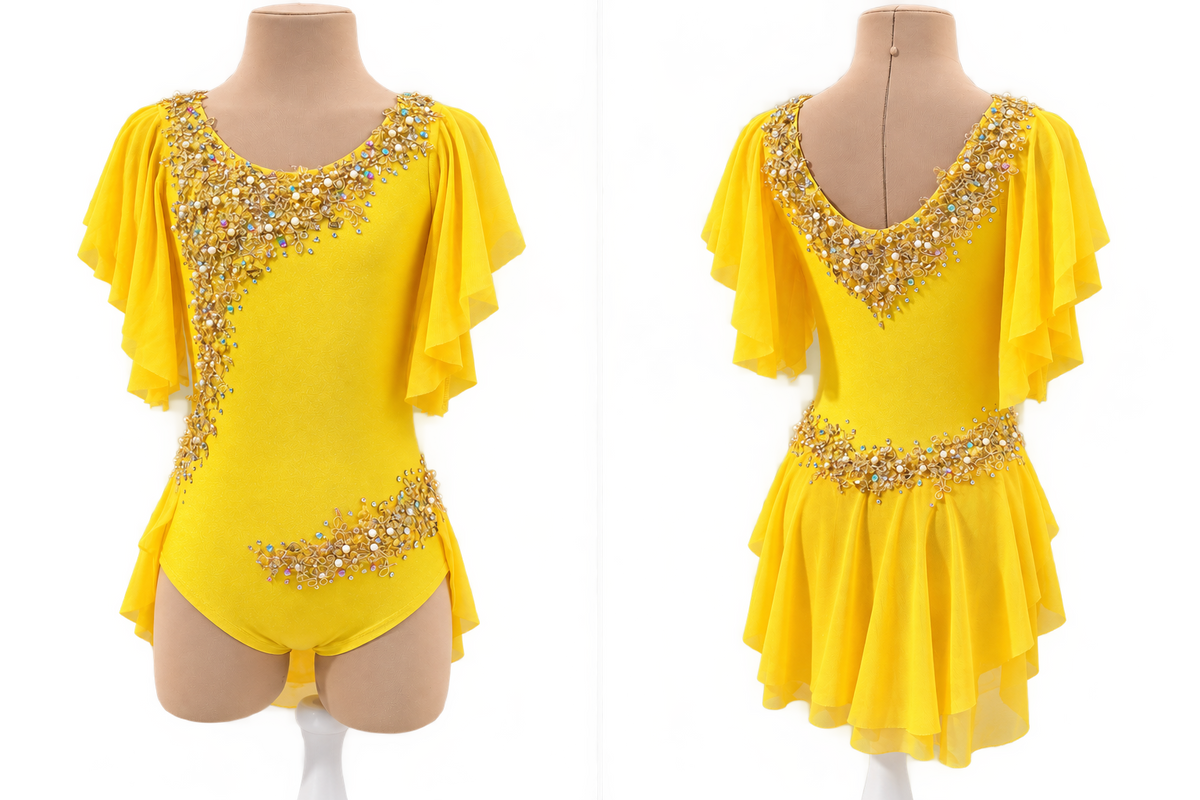 Yellow lyrical/modern/tap costume