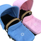 STONE Zip on 2 Bumper bar covers for double pram