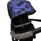 GREY QUILTED Zip on Handle and Bumper bar cover set (SINGLE)