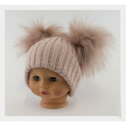 Double Pom Pom hats (with personalised name)